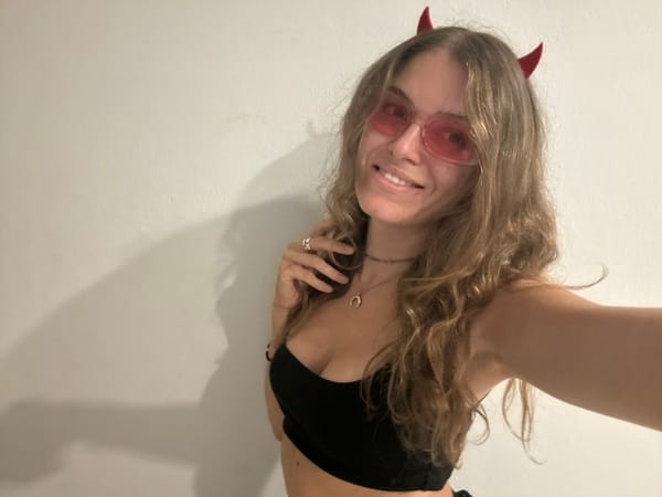 Woman in devil costume and wildlife spotted in Thailand