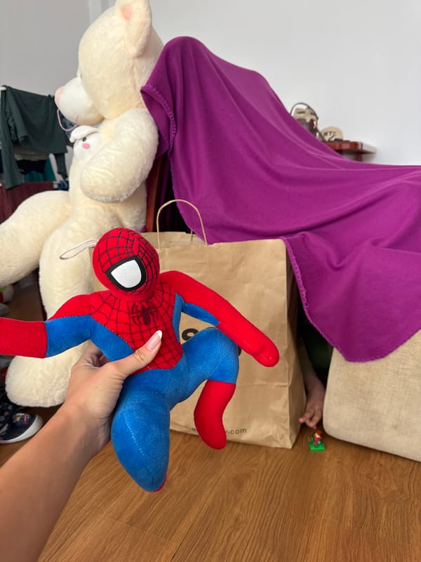 Child's afternoon of drawing, fort-building and play in Burgas