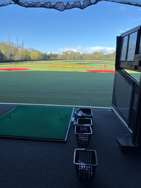 Golf driving range documented in Watford, UK