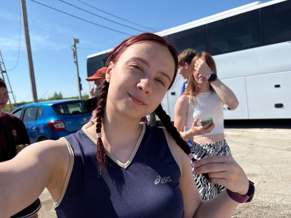 Morning moments captured in Grishanki, Russia truck stop area