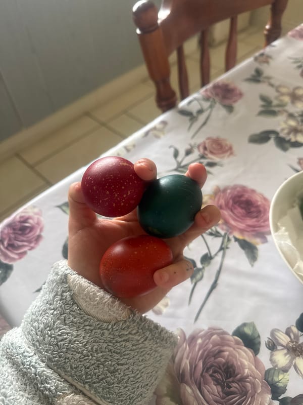 Easter egg display captured in Armagh home setting
