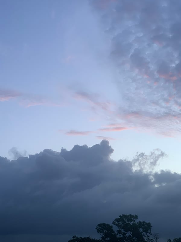 Twilight sky changes documented over Karandugoda village, Sri Lanka