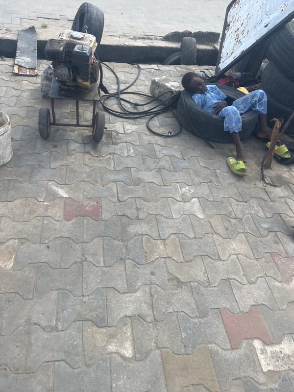 Morning street life documented in Ado, Nigeria