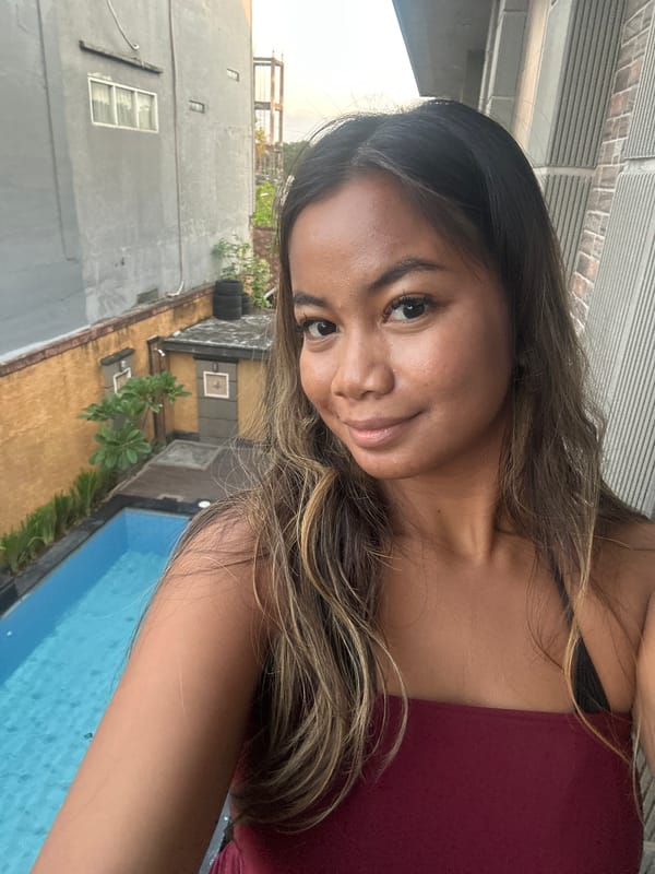 Balcony hangout with pool views in Kuta Indonesia