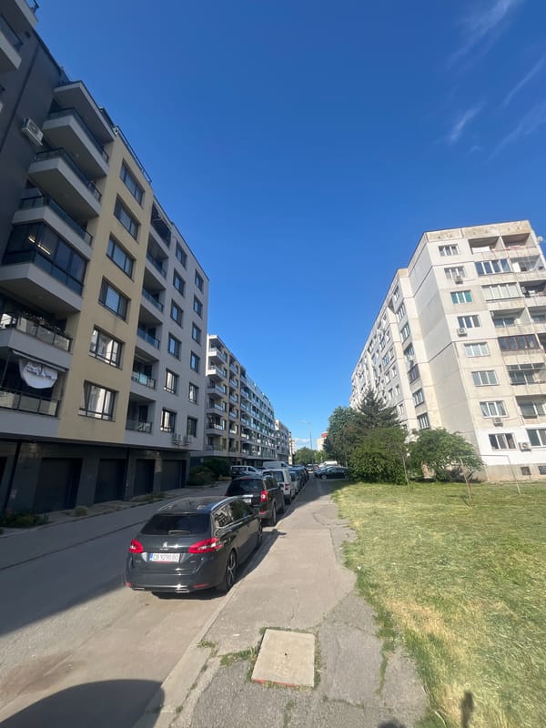 Ordinary afternoon moments documented in Sofia residential area