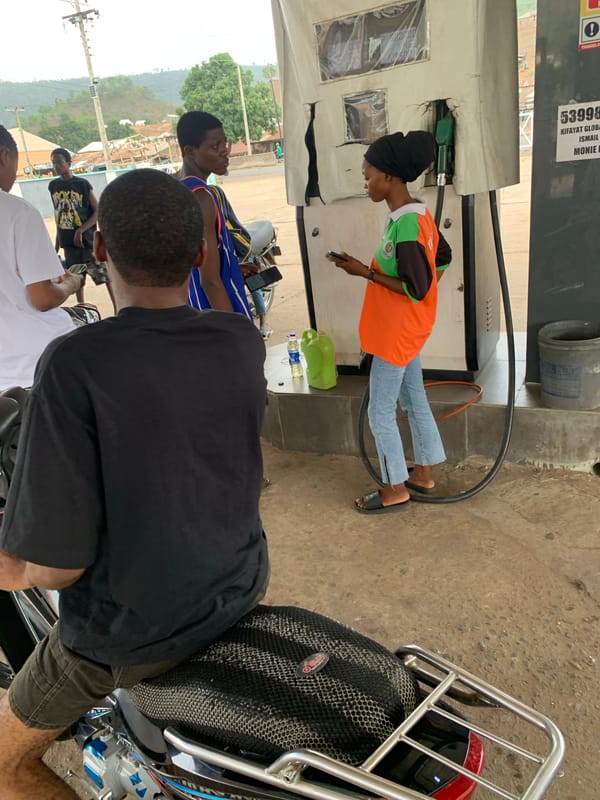 Routine fuel station activity documented in Lokoja, Nigeria