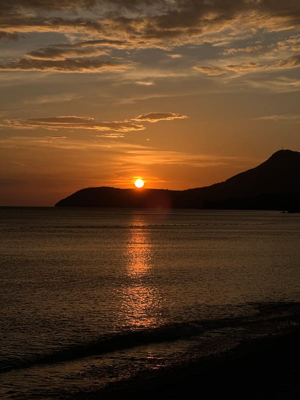 Afternoon coastal scenes documented around Bar, Montenegro beaches