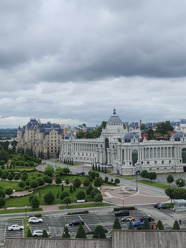 Aerial views capture European urban landscape with classical architecture