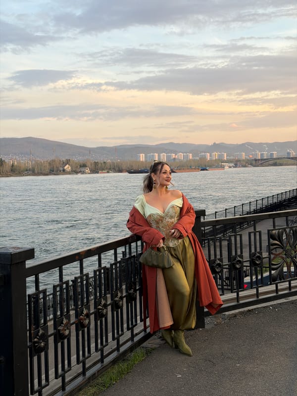 Casual scenes documented along Krasnoyarsk riverfront walkway