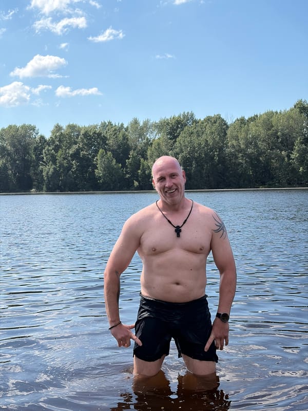 Summer day at the lake in Chaikovsky, Russia