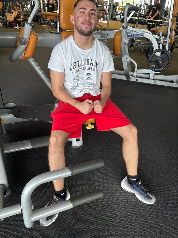 Morning gym workout and playful pet moments in Blagoevgrad
