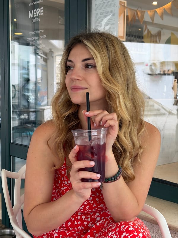 Morning cafe scene documented in Budva, Montenegro