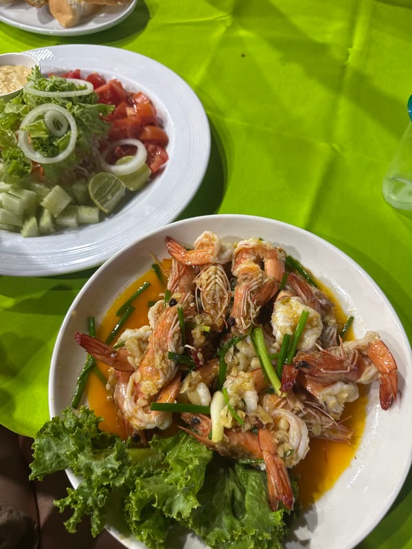 Evening dining and street life captured in Patong, Thailand