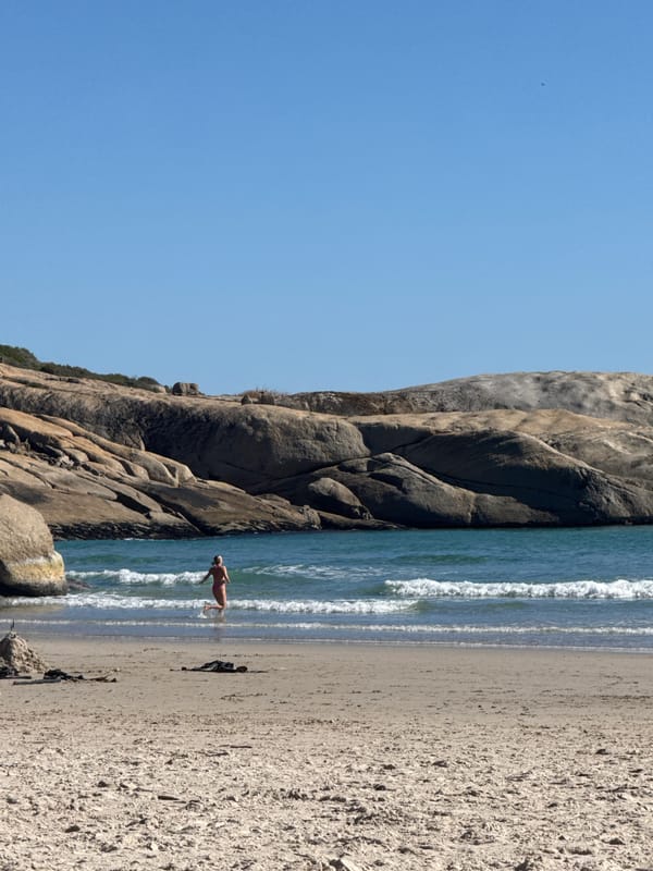 Sunny beach day brings families and surfers to Hout Bay