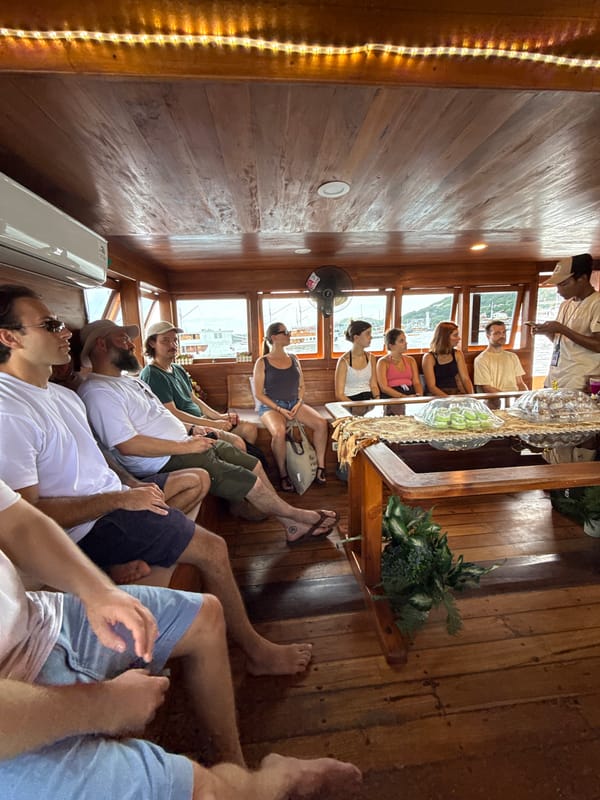 Early morning boat activity documented in Labuan Bajo waters
