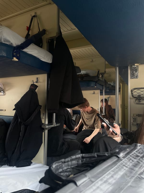 Train passengers photographing during Moscow rail journey