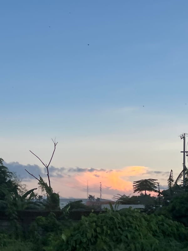Sunset moments captured across Denpasar streets and landscapes