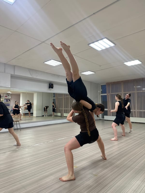 Dance students practice routines at Votkinsk studio