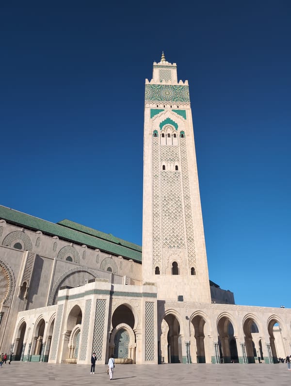 Hassan II Mosque photographed by visitors in Casablanca