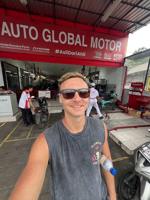 Morning Activities at Kuta Selatan Honda Motorcycle Shop