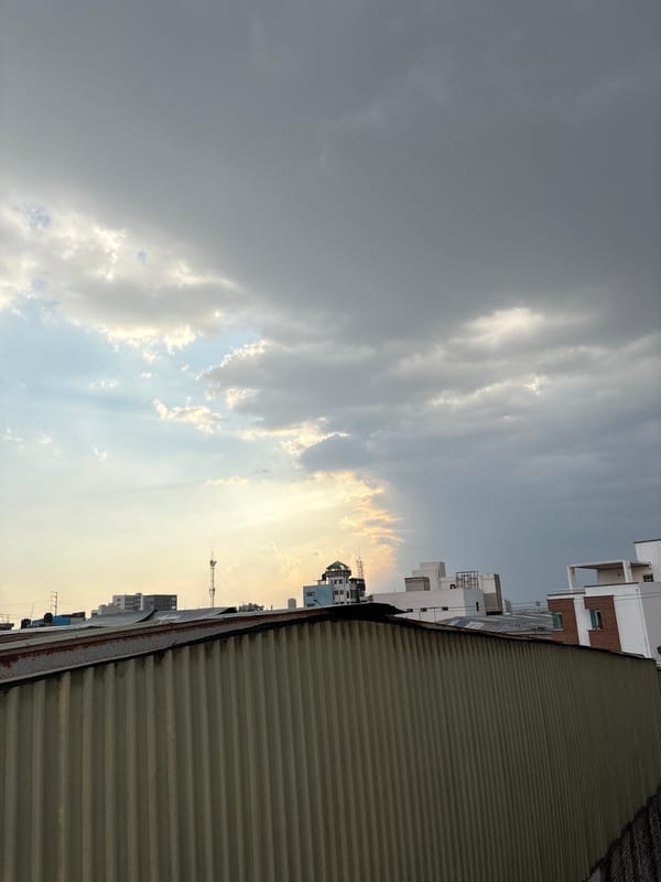 Rooftop view captures urban Puebla cityscape at midnight