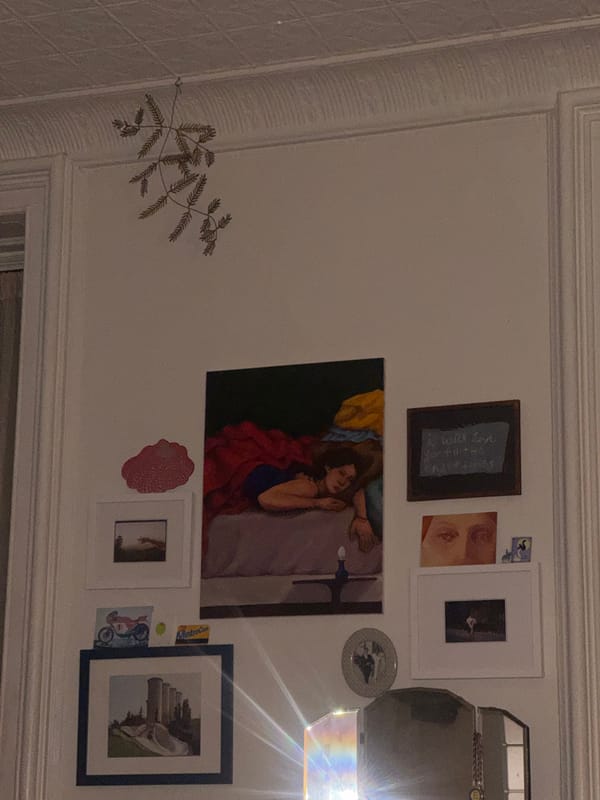 Art collection displayed on wall in New York