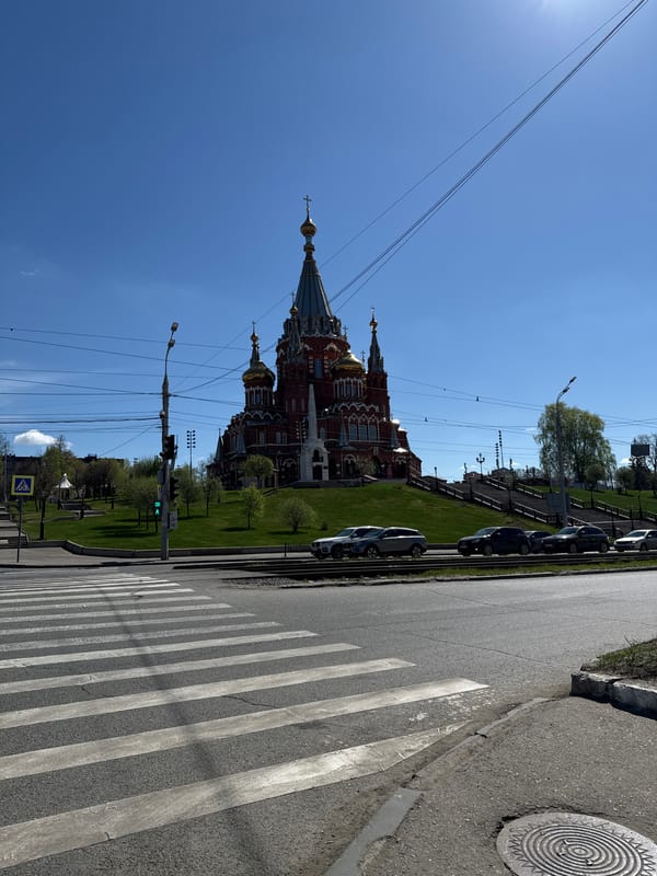 Cathedral of Alexander Nevsky documented in Izhevsk, Russia