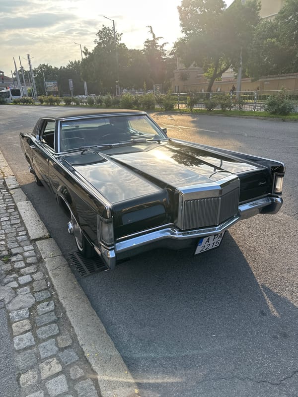 Vintage Lincoln Continental spotted parked in Plovdiv, Bulgaria