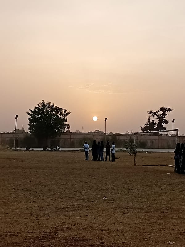 Evening scene captured in rural Dabawa, Nigeria