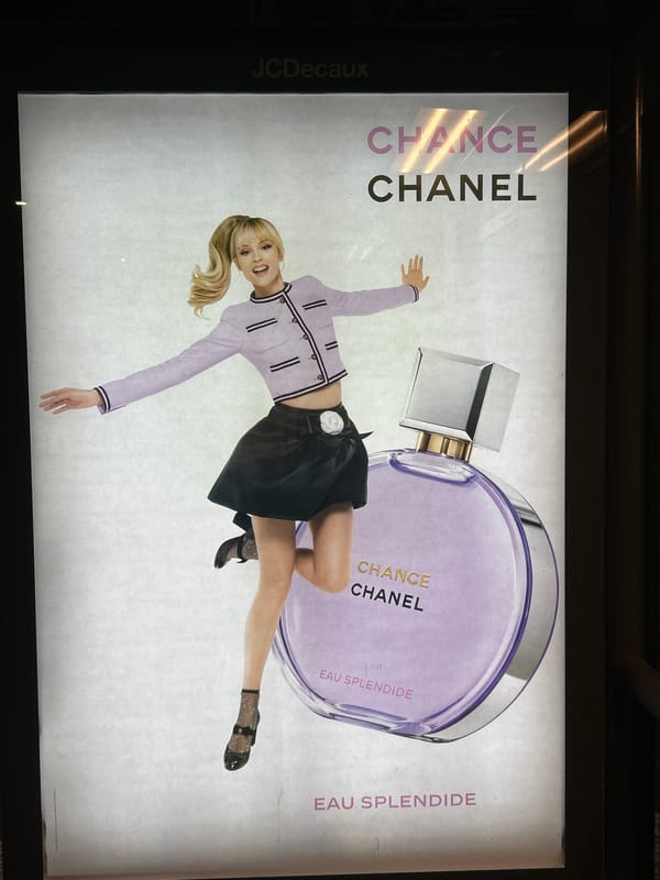Chanel perfume and theater ads spotted in Strasbourg