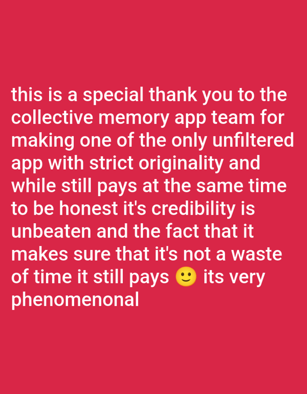 Indoor gathering features thank you message to app team