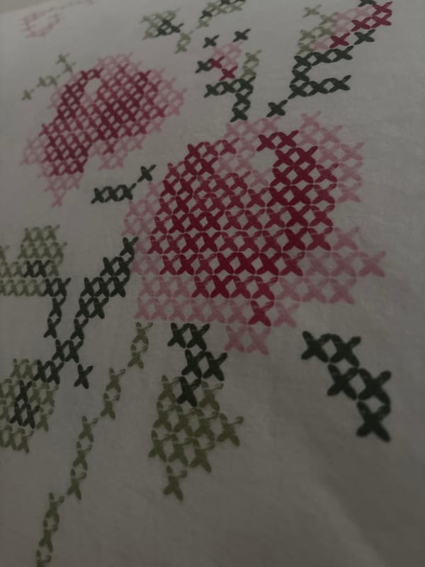 Traditional embroidery and portrait documented in Bulgarian village