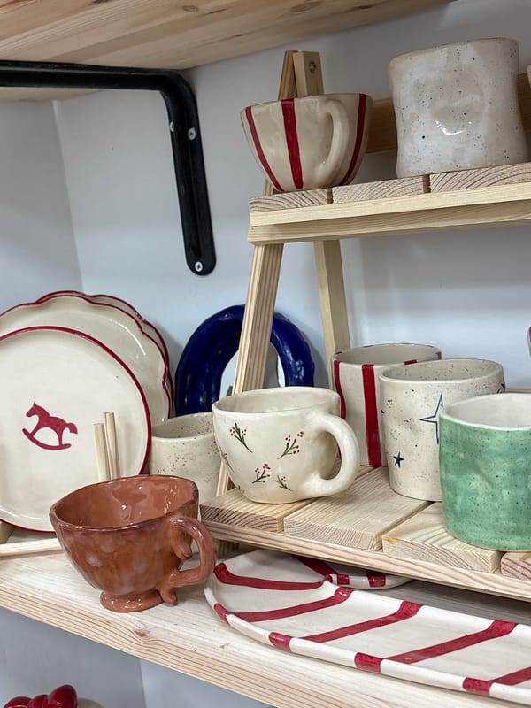 Pottery studio workspace documented in Yerevan