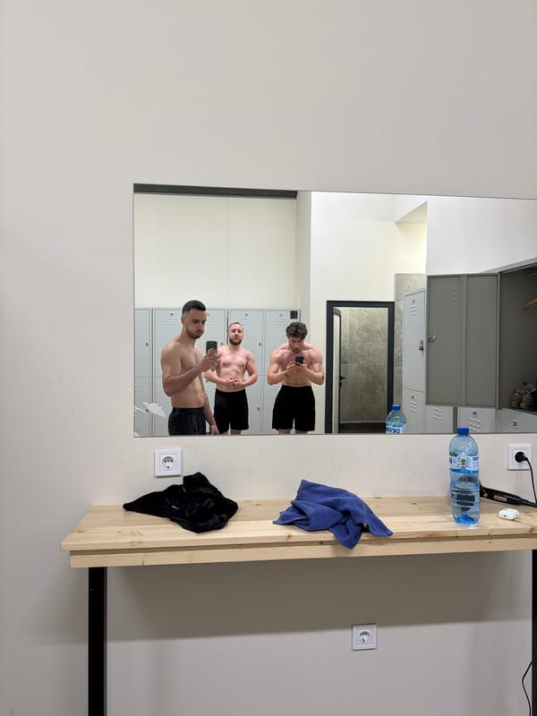Morning gym session documented in Plovdiv, Bulgaria