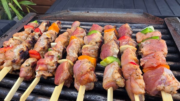 London residents barbecue and unbox luxury cosmetics Saturday afternoon