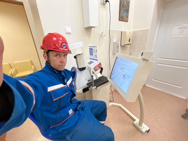 RusHydro Worker Films Selfie During Medical Examination in Chaikovsky