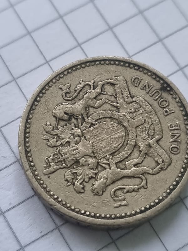 British coins documented on grid paper in Lithuanian villages
