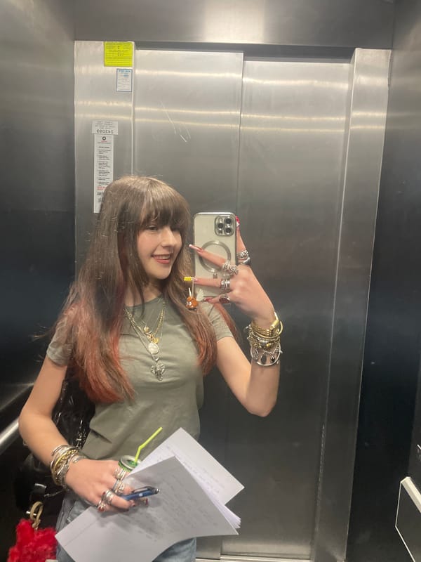 Woman Takes Elevator Selfie in Raanana, Israel