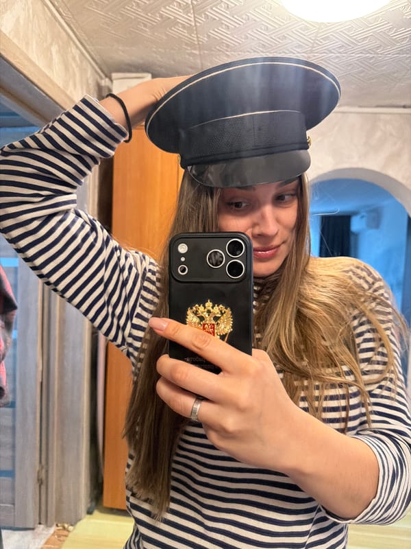 Woman documents morning routine through selfies in Sergeyevka, Russia