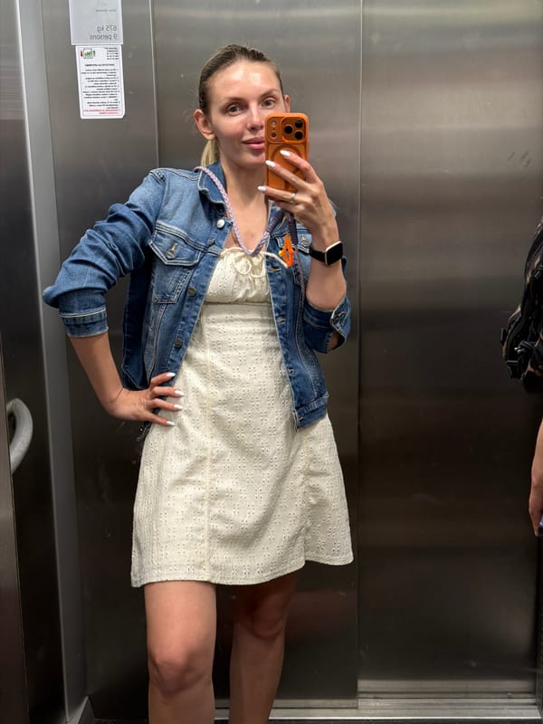 Everyday moments captured in Budva: elevator selfie, salon visits