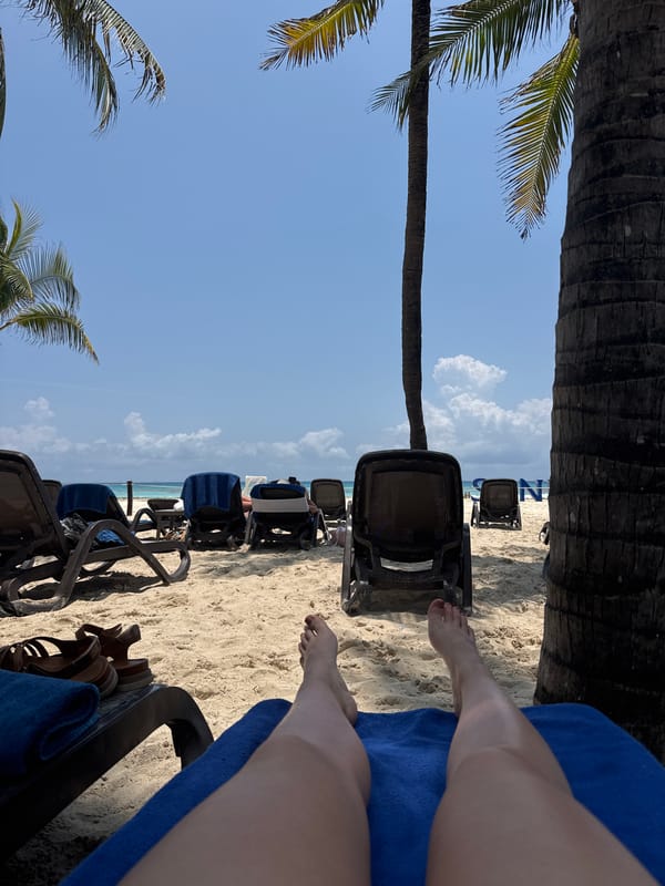 Beach resort scenes captured across Playa del Carmen resort area