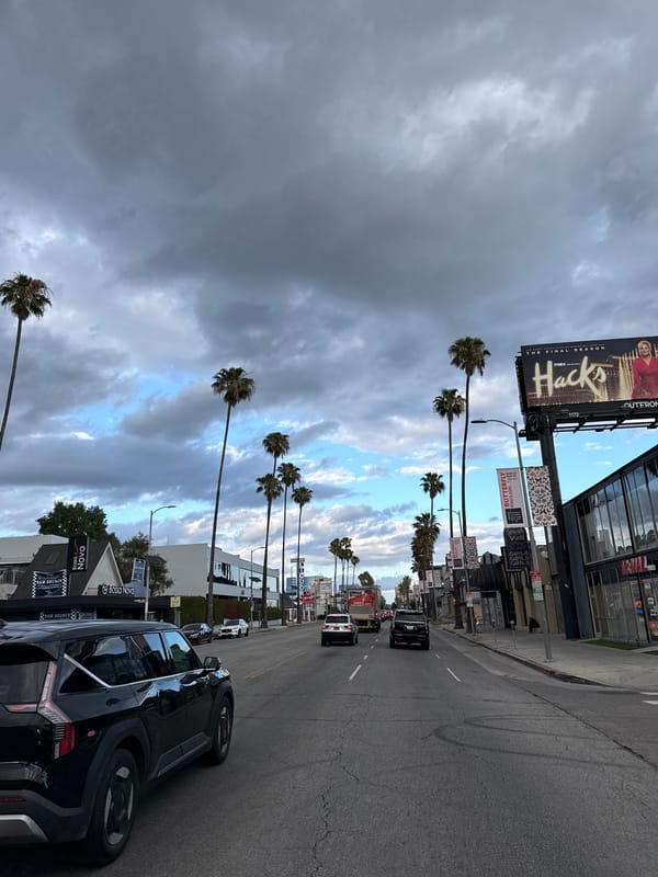 Late night street scenes documented in West Hollywood area