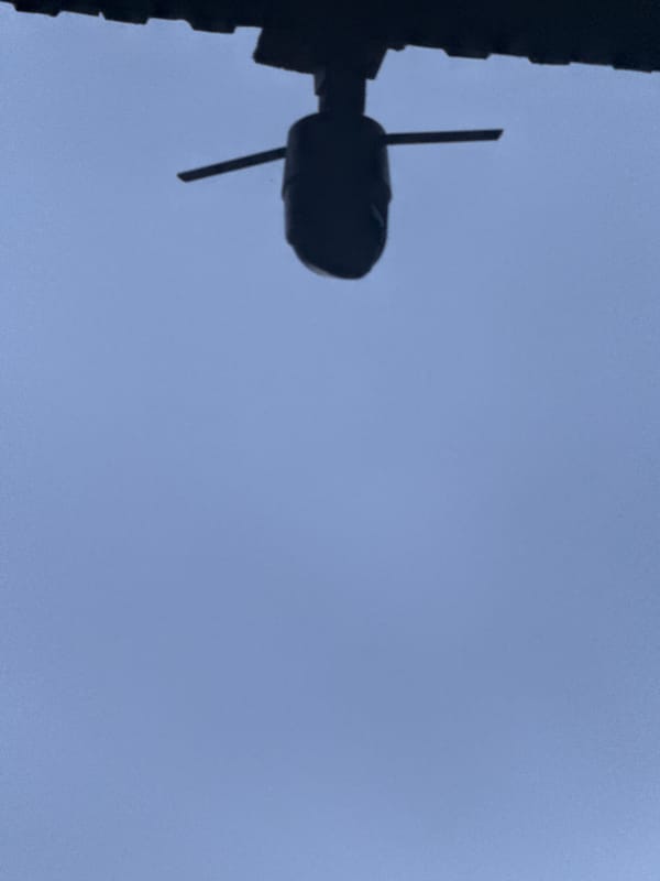 Evening documentation: sky view and digital greeting captured