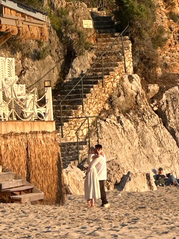 Sunset beach scenes captured in Fethiye, Turkey