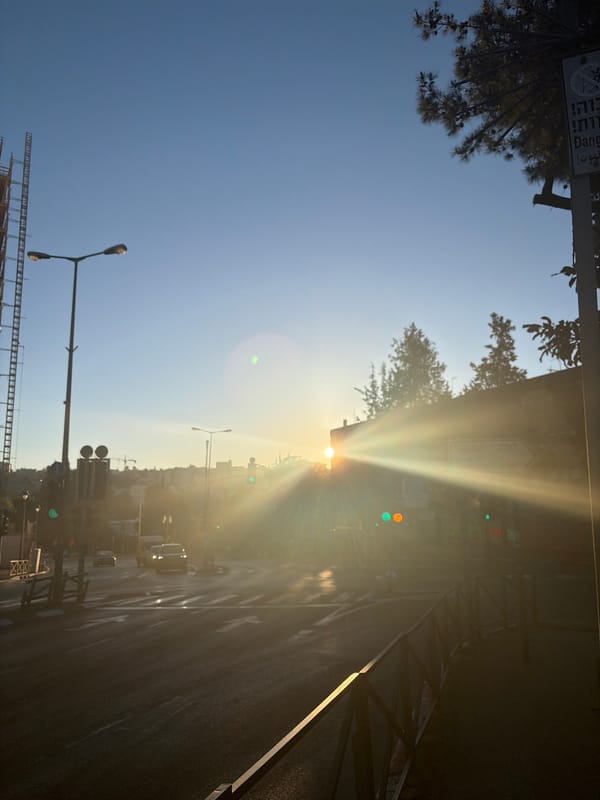 Nighttime walk documented through Jerusalem streets and neighborhoods