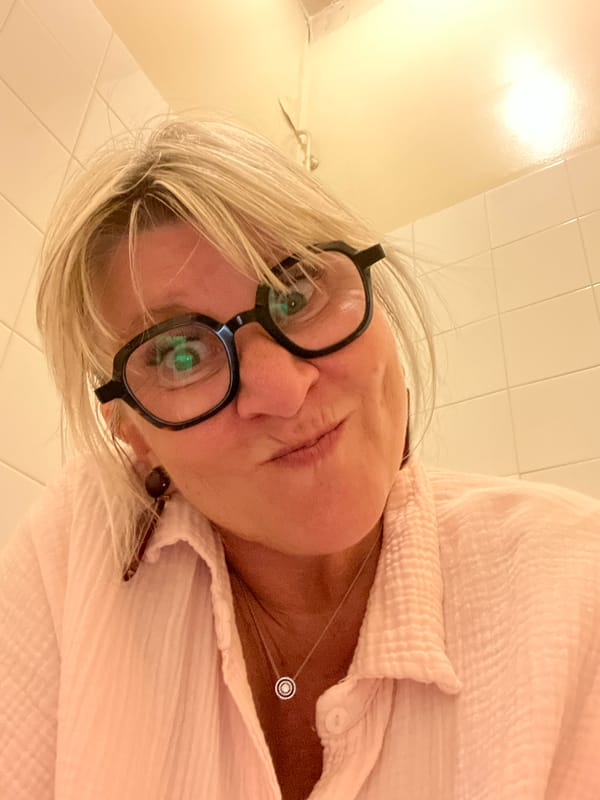 Woman takes selfie in La Fouillouse, France