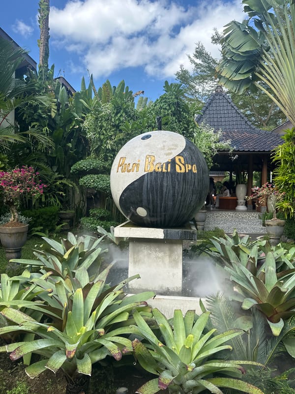Puri Bali Spa entrance documented in Ubud District