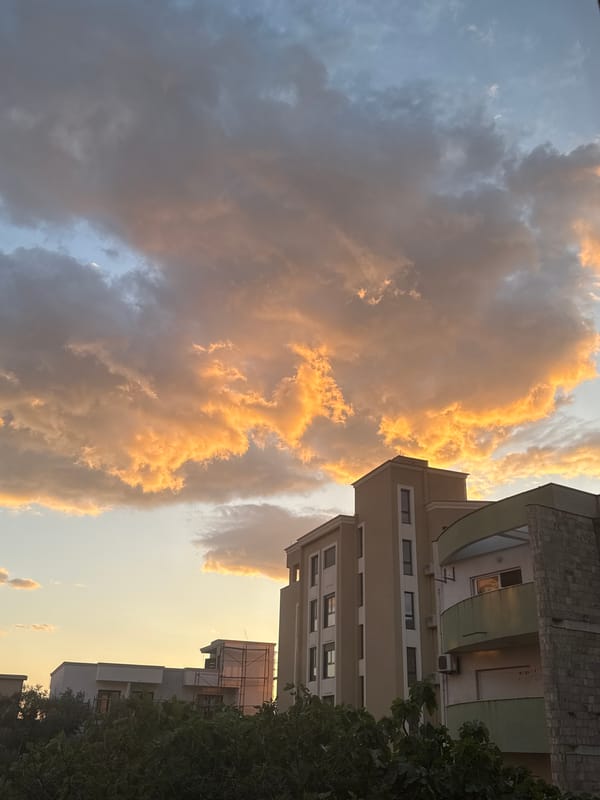 Dramatic sunset illuminates Bar Montenegro urban landscape May 2026