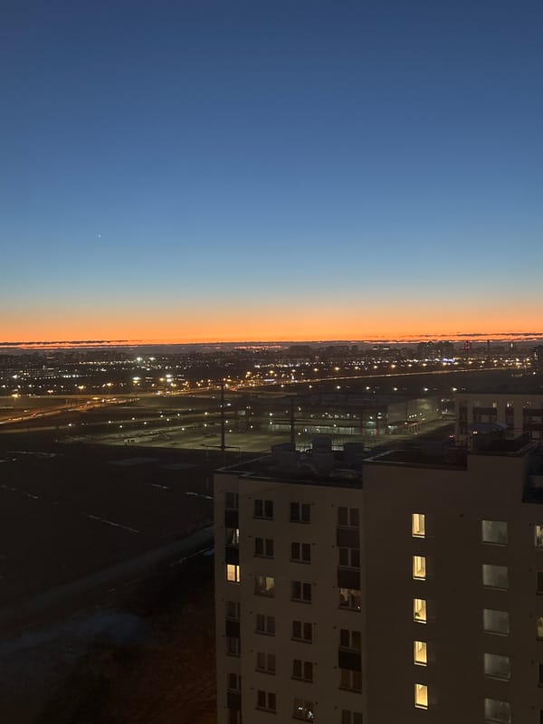 Nighttime aerial views captured of Murino apartment district