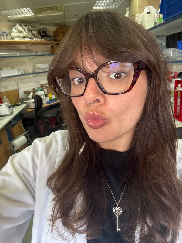 Lab work and selfies from a Tel Aviv research setting
